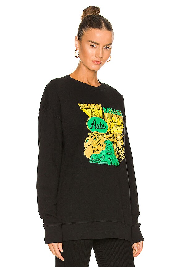 view 2 of 4 Auto Club Sweatshirt in Black & Green