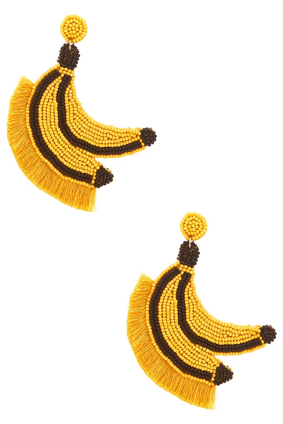 view 1 of 2 BOUCLES D'OREILLES BANANA in Yellow