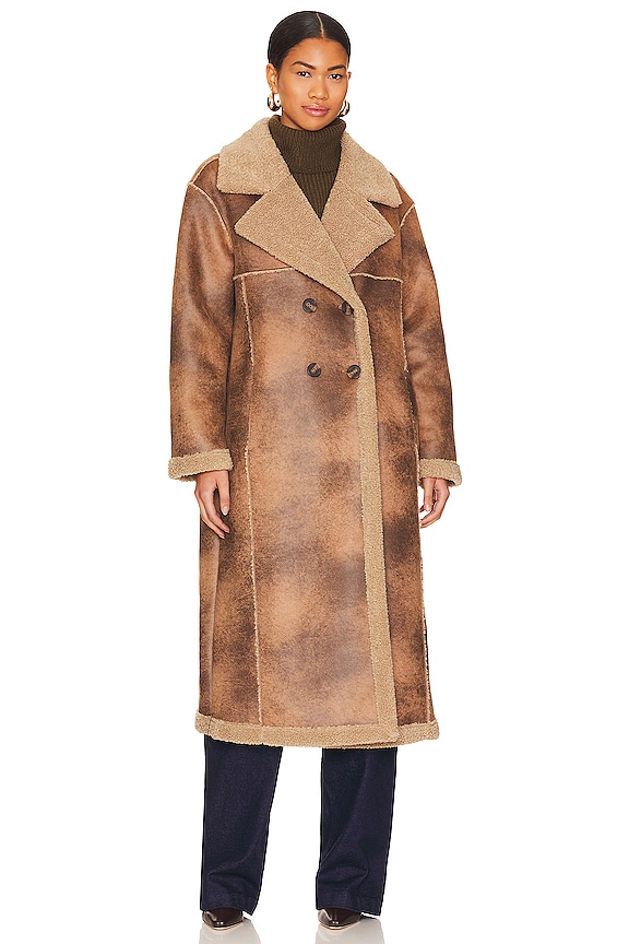 view 2 of 4 MANTEAU JETZ in Natural Brown