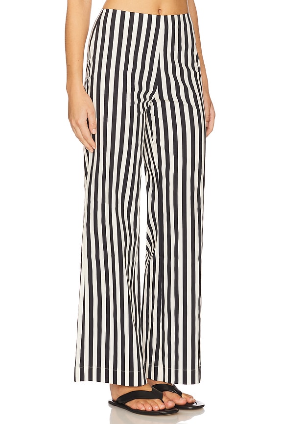 view 2 of 6 PANTALON PIA in Black & White Stripe
