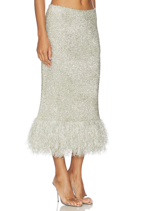 view 2 of 6 Brink Tinsel Skirt in Silver