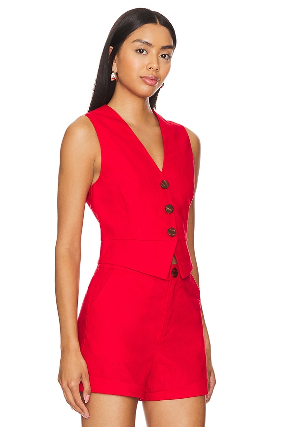 view 2 of 4 Saffron Vest in Paprika