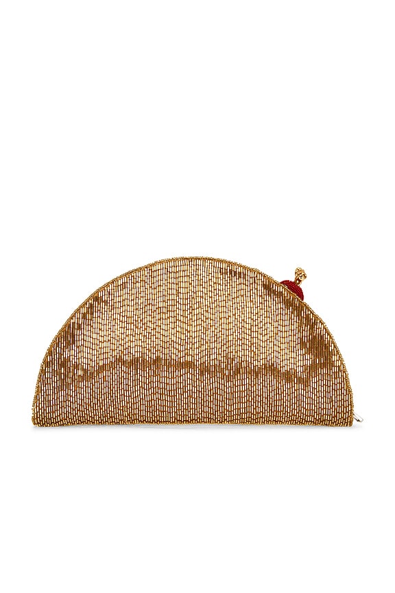 view 2 of 6 POCHETTE AVEC PERLES LUNE in Old Fashioned