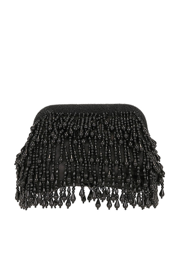 view 2 of 4 Beaded Drop Clutch in Black