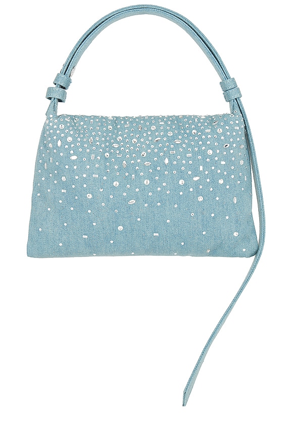 view 2 of 4 Mini Puffin Bag in Denim & Crystal