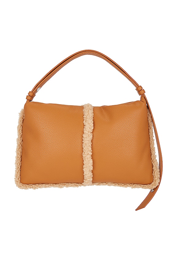 view 2 of 5 СУМКА FAUX SHEARLING PUFFIN in Caramel