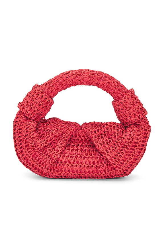 view 2 of 4 RAFFIA 체리 레드 롭시 백 in Cherry Red