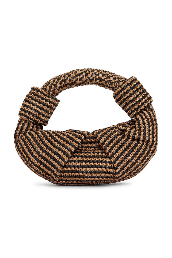 view 2 of 4 Lopsy Bag in Black & Natural Stripe