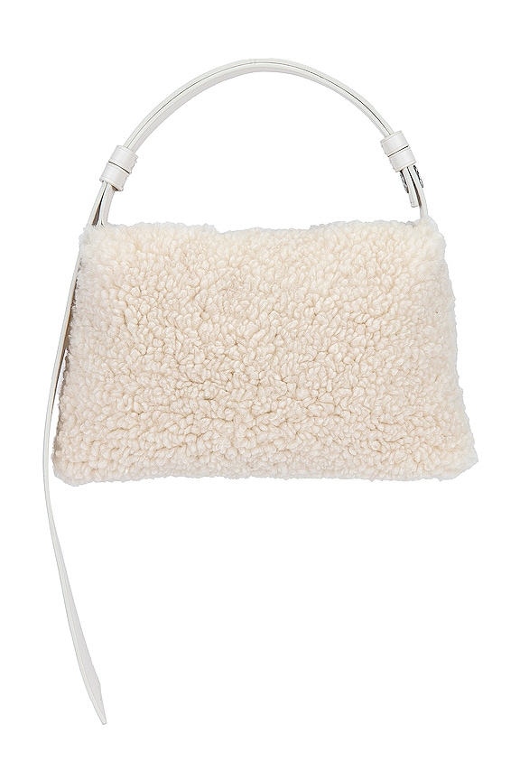 view 2 of 4 Mini Puffin Bag in Bone Vegan Shearling