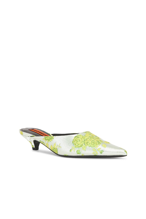 view 2 of 5 TACÓN FLORAL ARROW MULE  in Floral Green Multi