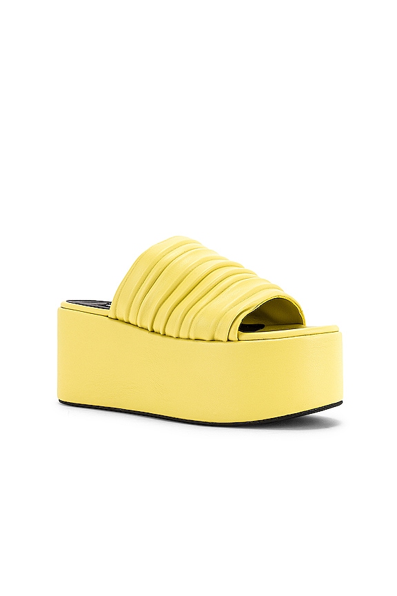 view 2 of 5 Vegan Coaster Platform Sandal in Kiwi