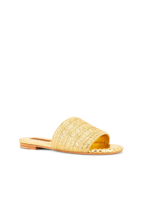 view 2 of 5 САНДАЛИИ METALLIC RAFFIA SALERNO in Gold & Natural