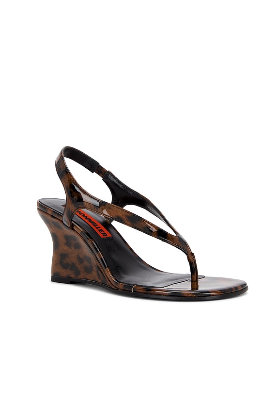 view 2 of 5 Beep Thong Sandal Wedge in Leopard