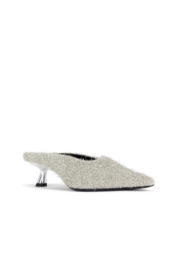 view 2 of 5 Gala Tinsel Pointed Mule in Silver
