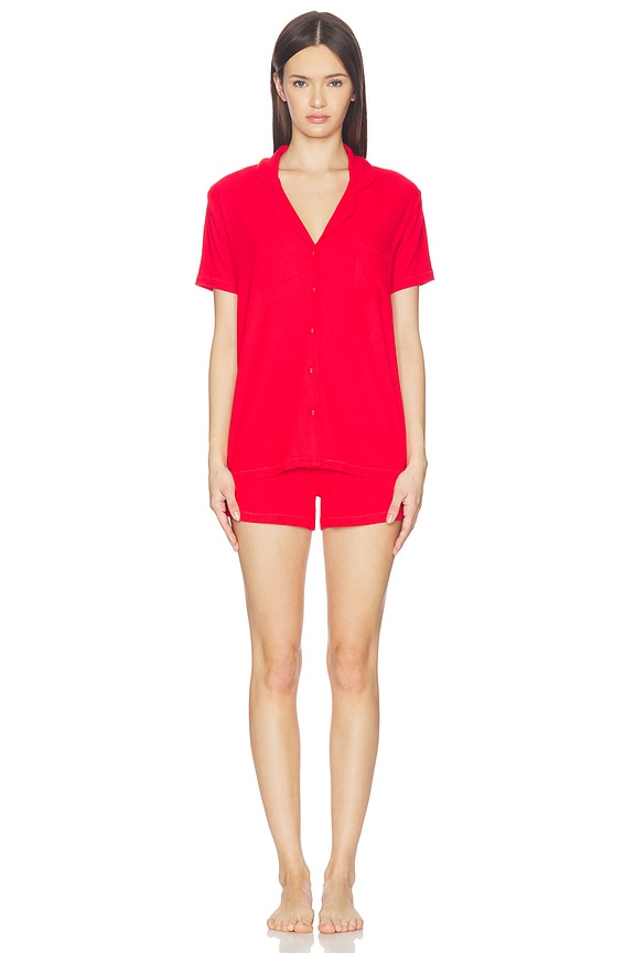 view 2 of 4 Soft Lounge Short Sleep Set in Cherry