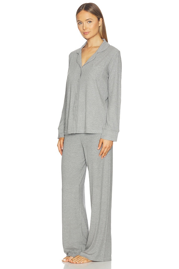 view 2 of 6 Soft Lounge Sleep Set in Heather Grey