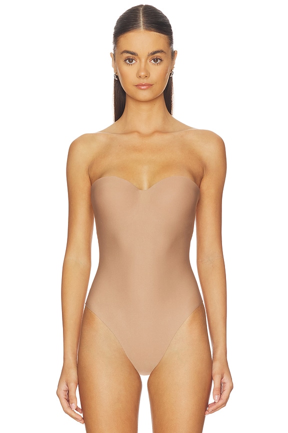 view 2 of 5 Body Molded Underwire Bodysuit in Sienna
