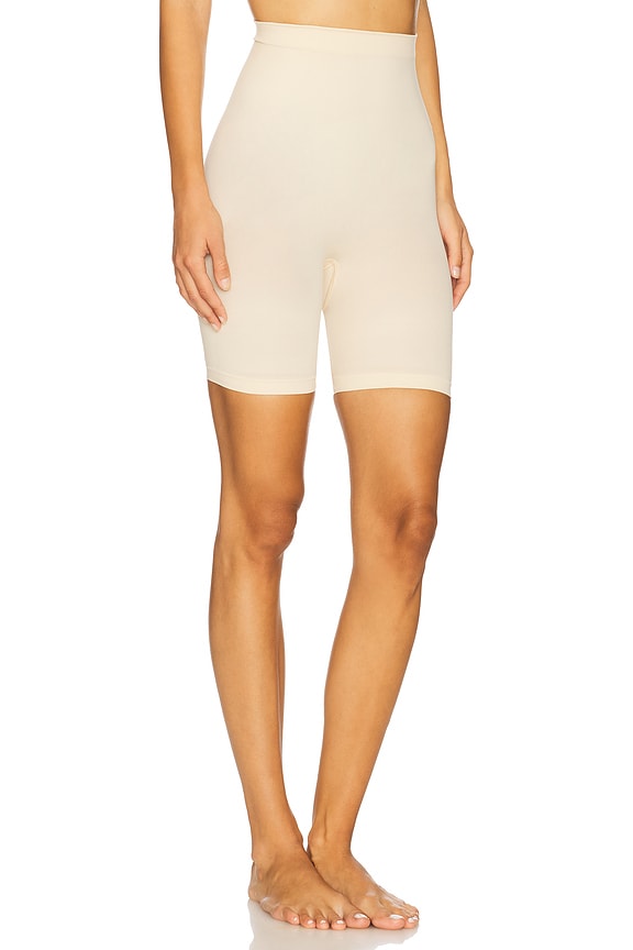 view 2 of 4 Seamless Sculpt Mid Thigh Short in Sand