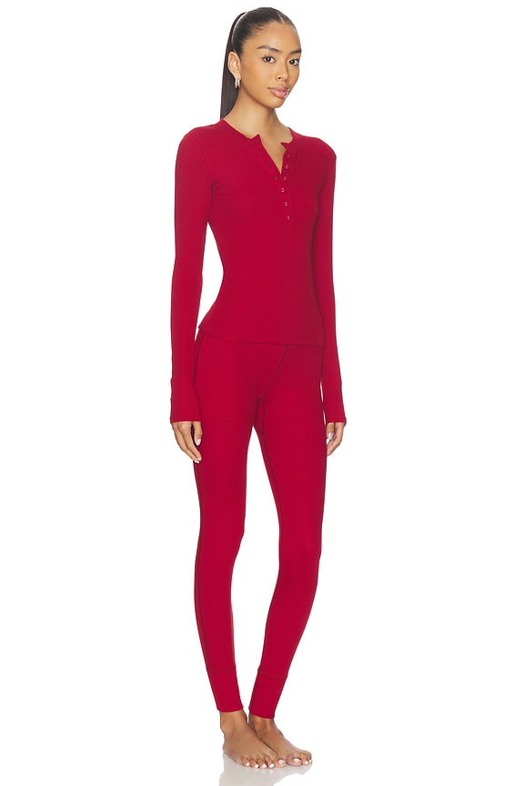 view 2 of 3 Henley And Legging Set in Brick