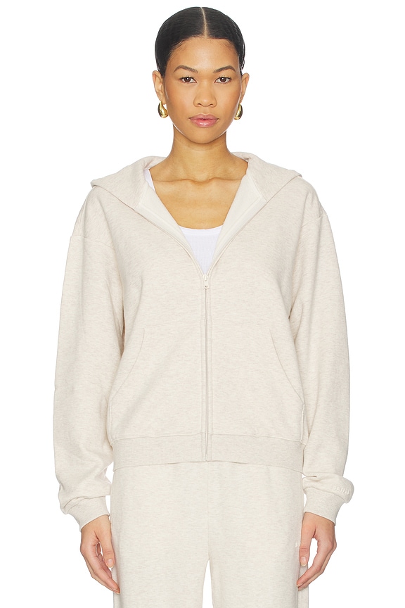 view 2 of 5 SWEAT À CAPUCHE AVEC GLISSIÈRE in Oatmeal Heather