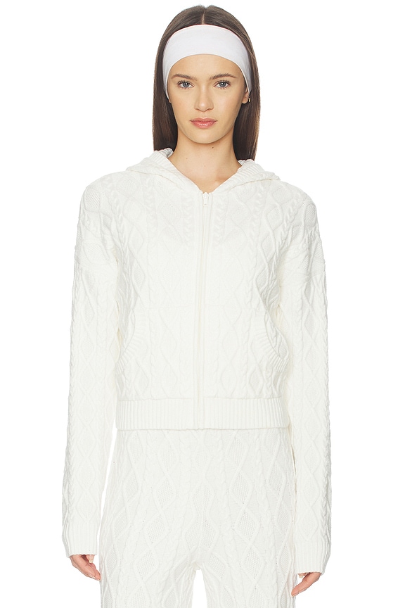 view 2 of 5 CAPUCHA CON CREMALLERA SWEATER KNIT in Ivory