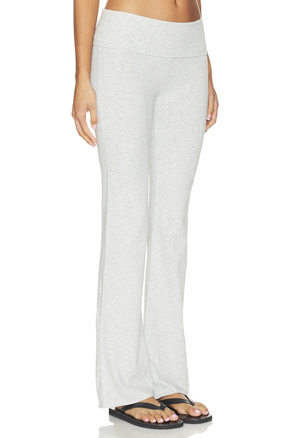 view 2 of 6 Foldover Pant in Light Heather Grey