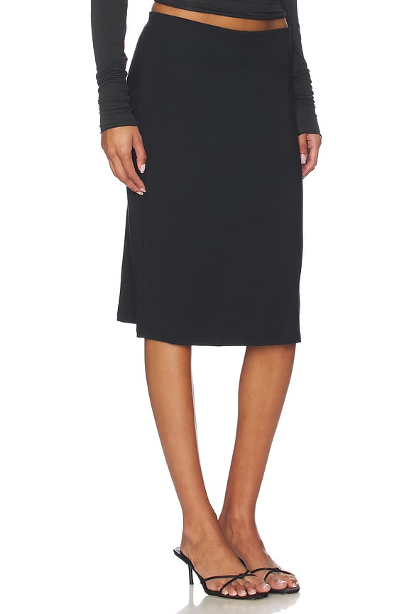 view 2 of 6 Smooth Layers Skirt in Obsidian