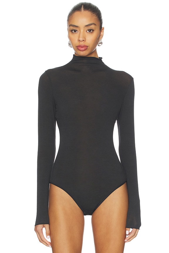 view 2 of 5 BODY DE CUELLO ALTO Y MANGA LARGA in Onyx