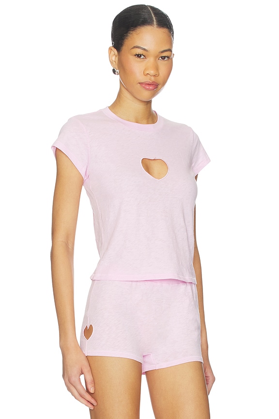 view 2 of 4 Worn in Jersey Baby T-shirt in Baby Pink