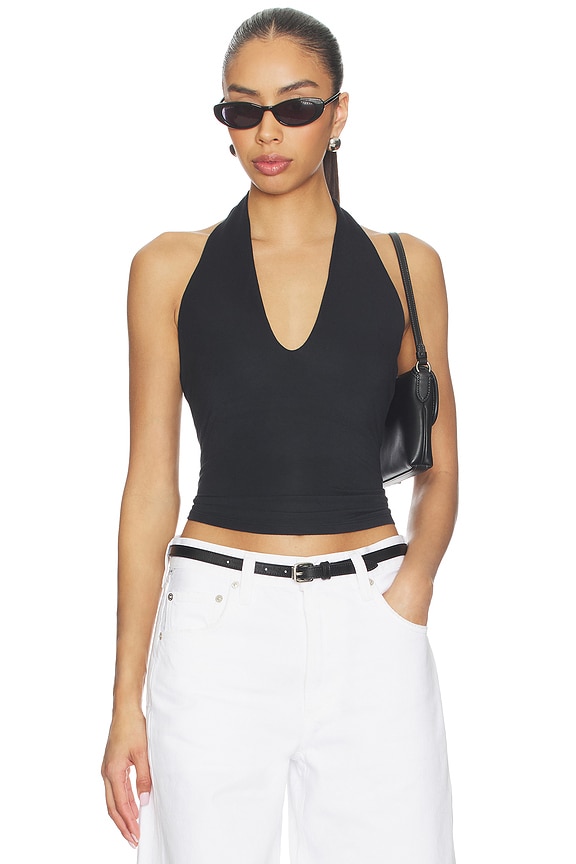 view 1 of 4 TOP HALTER in Obsidian