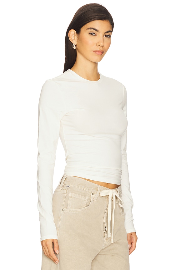 view 2 of 4 Cotton Jersey Long Sleeve T-Shirt in Marble