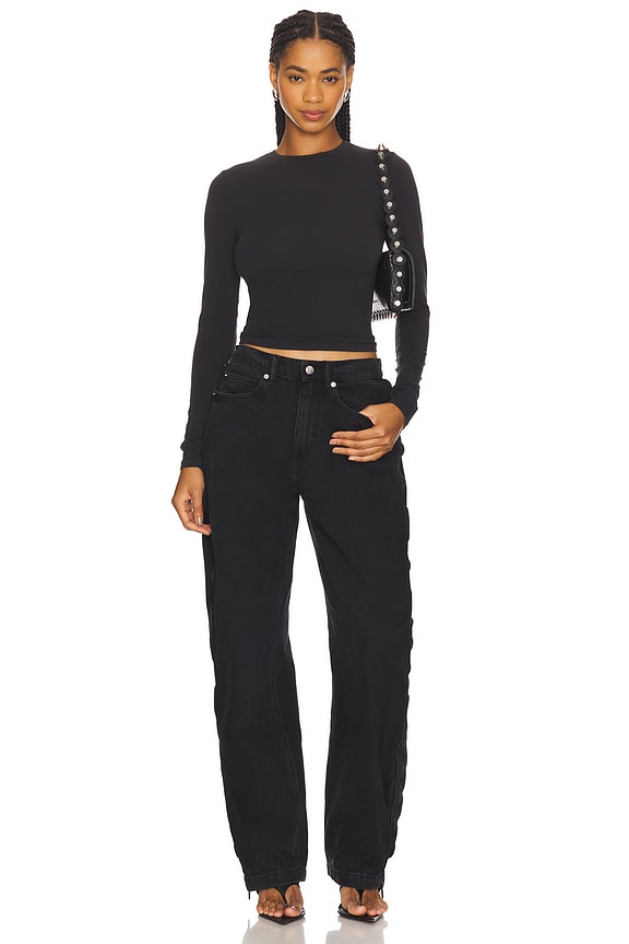 Cotton Jersey Long Sleeve T-Shirt