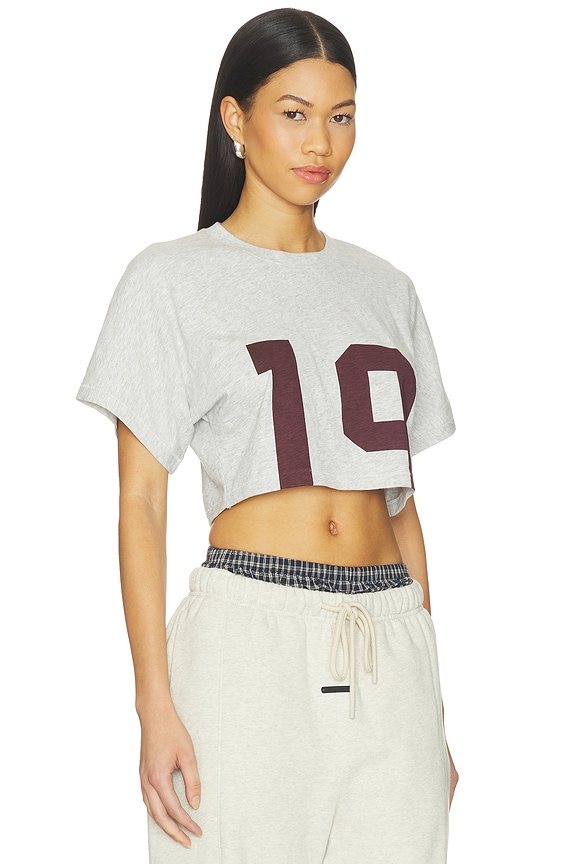 view 2 of 4 Super Cropped T-shirt in Currant19 Print