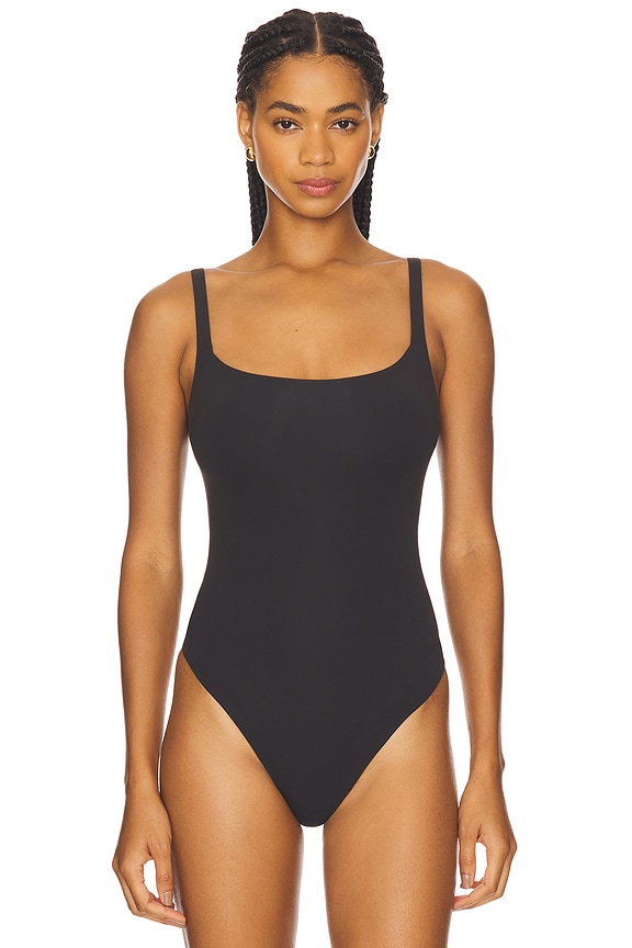 view 2 of 5 Fits Everybody Square Neck Bodysuit in Onyx