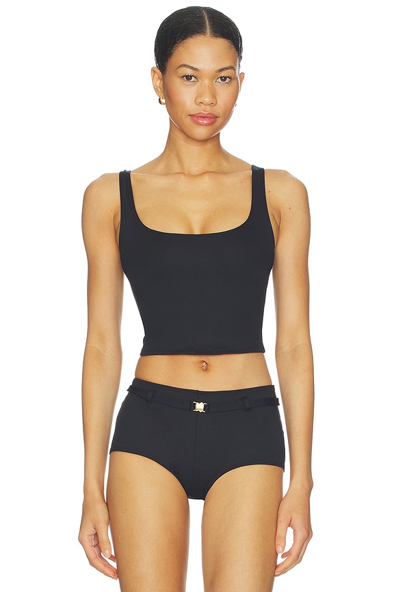 view 1 of 4 HAUT DE MAILLOT DE BAIN ICONIC SWIM in Obsidian