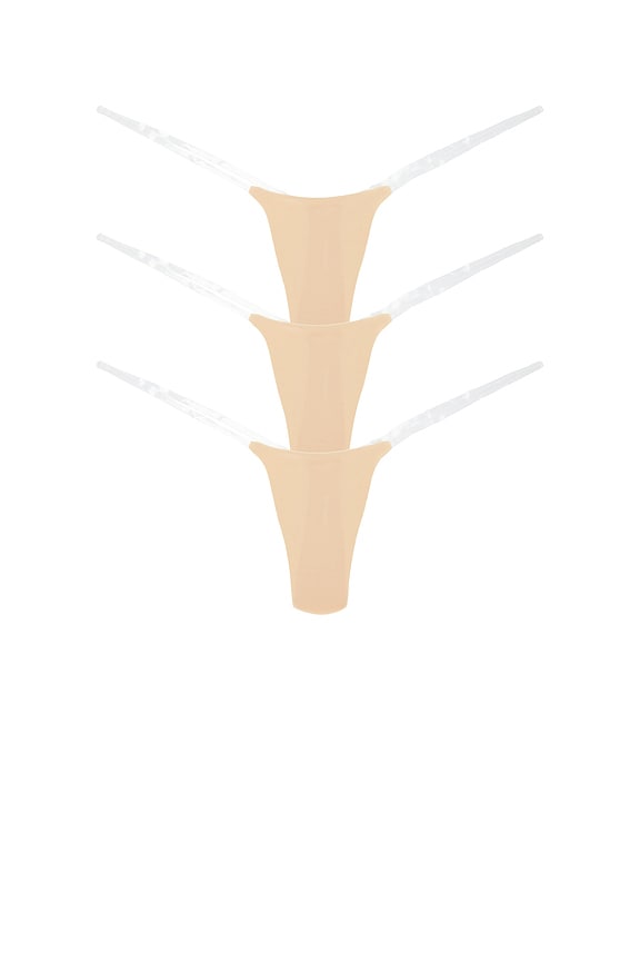 view 1 of 2 3-pack Nude Invisible Underwear in Buttercream Beige