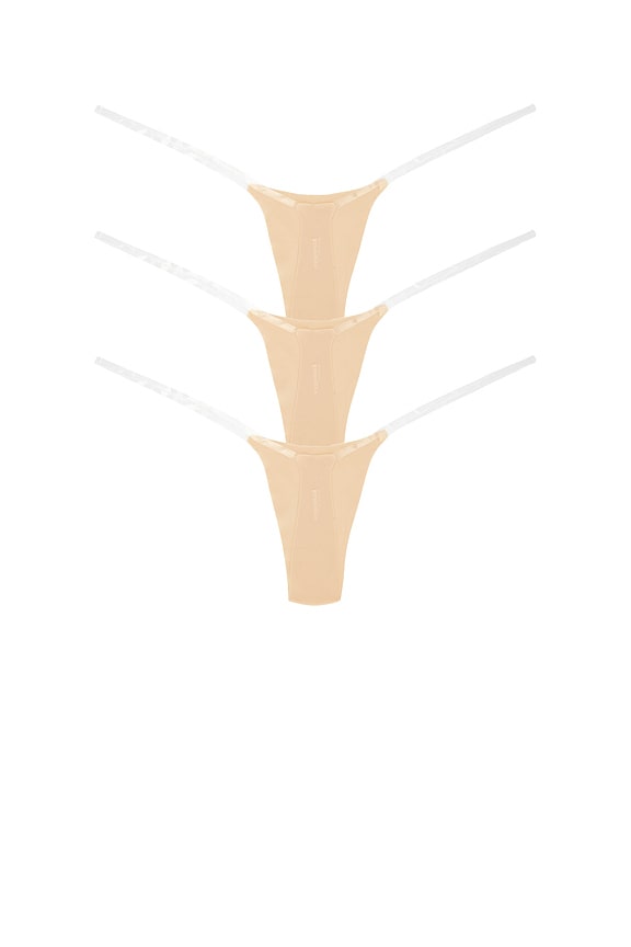 view 2 of 2 3-pack Nude Invisible Underwear in Buttercream Beige
