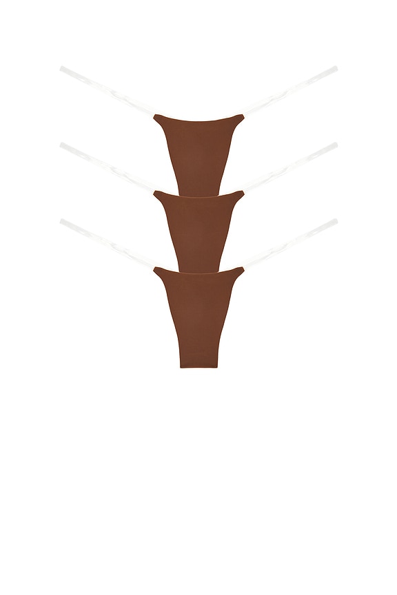 view 1 of 2 3-pack Nude Invisible Underwear in Rich Espresso