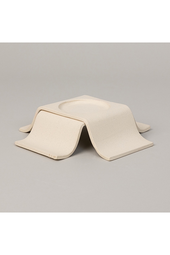 view 2 of 8 Noor Pillar Tall Candle Holder in Bone