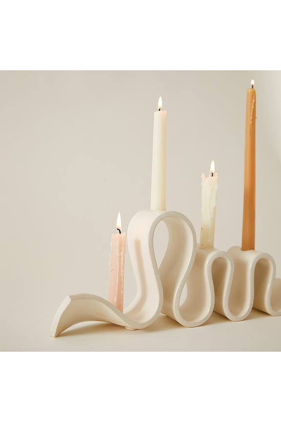 view 2 of 4 Weylyn Candelabra in Cream