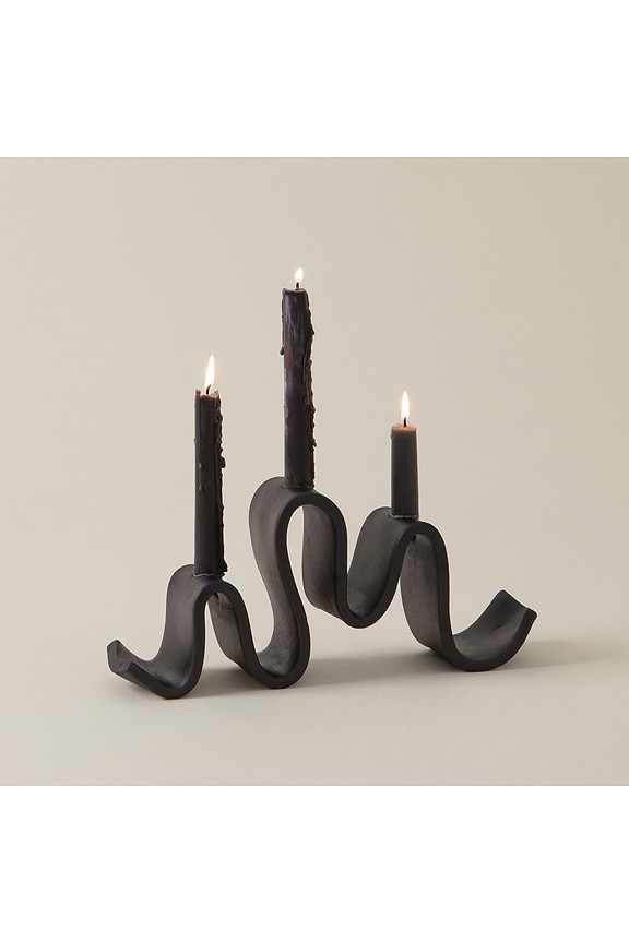 view 2 of 3 Wyat Candelabra in Black
