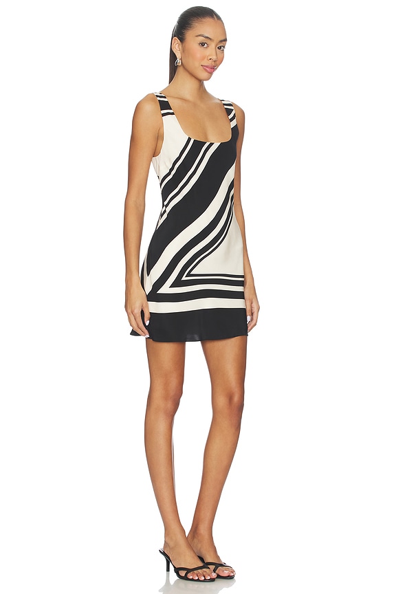 view 2 of 3 Pietra Scoop Mini Dress in Milano Nero