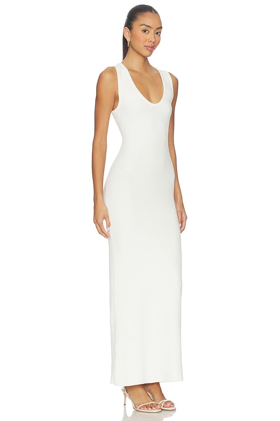view 2 of 3 Chiara Scoop Neck Dress in Ivory