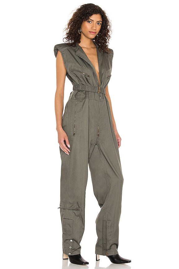 view 2 of 4 Cooper Sleeveless Jumpsuit in Olive
