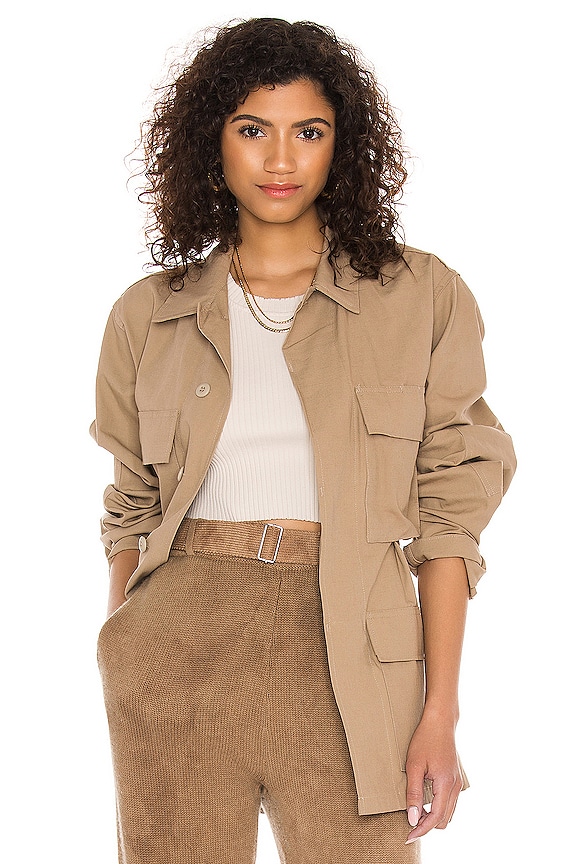view 1 of 4 Beckette Cargo Jacket in Khaki