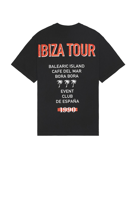 view 2 of 4 Ibiza Tour Heavyweight Tee in Pirate Black