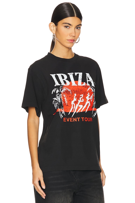 view 2 of 4 Ibiza Tour Heavyweight Tee in Pirate Black