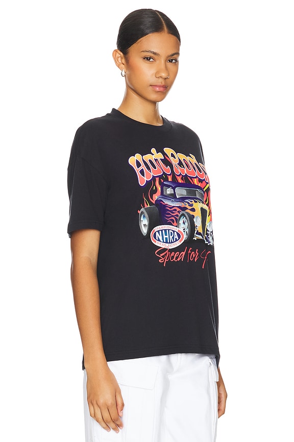 view 2 of 4 Hot Rod On Fire Tee in Black