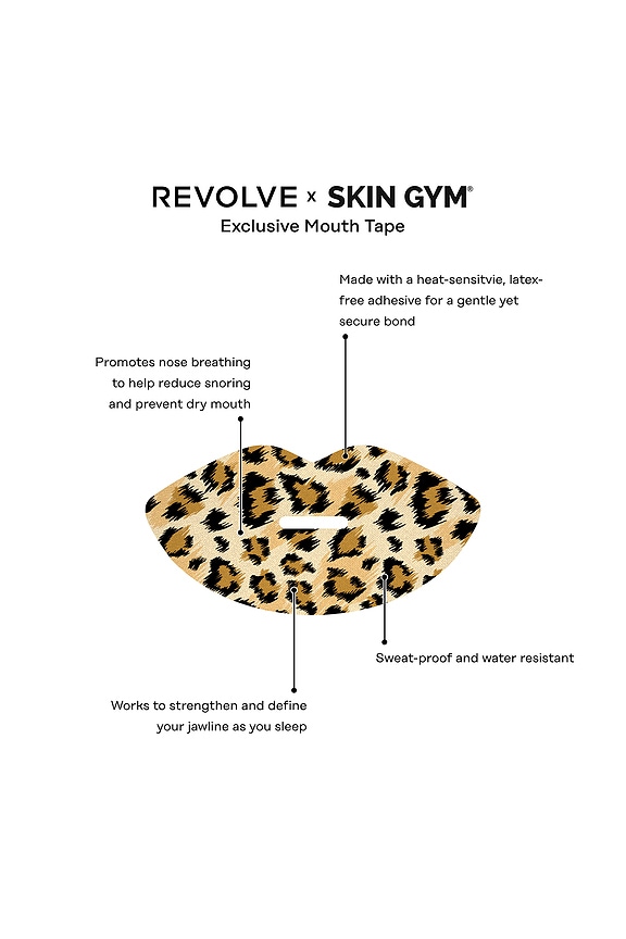 view 2 of 3 x Revolve For The Love Of Sleep Mouth Tape in Leopard