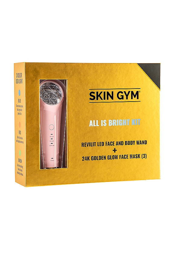 view 2 of 10 All Is Bright Portable LED And Golden Glow Face Masks in 